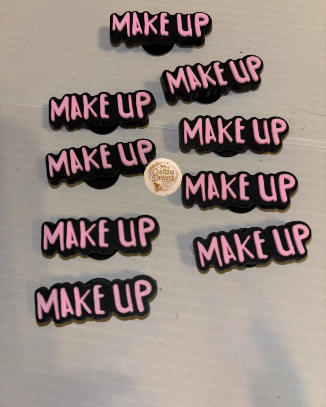 Makeup-Themed Croc Charms – Glam Steps Only