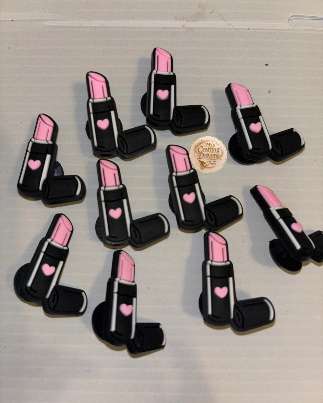 Makeup-Themed Croc Charms – Glam Steps Only