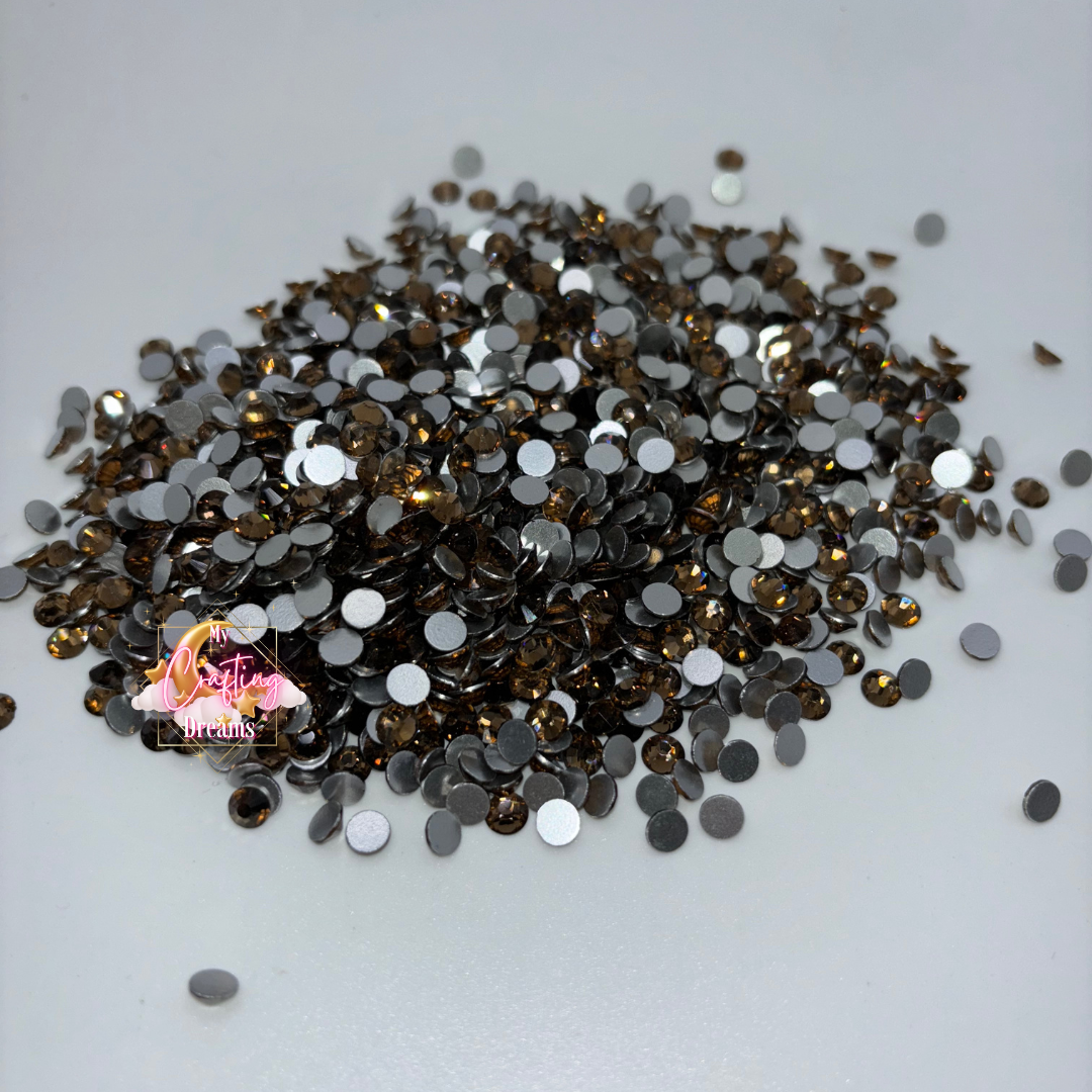 Cocoa Glow ( Smoked Topaz Glass Rhinestones)