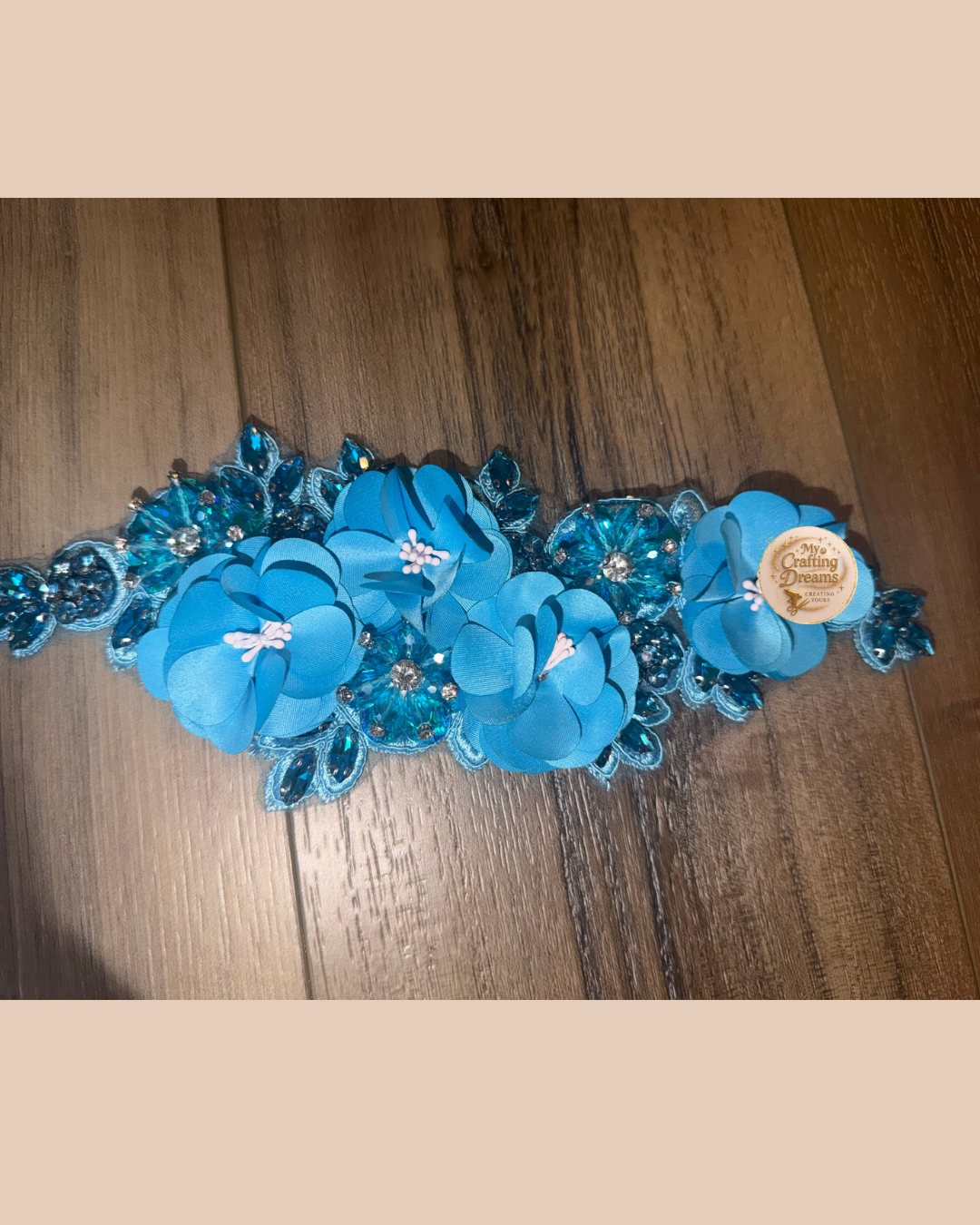 ✨ 3D Luxury Bling Flower Appliqué (Patches - Sew On) ✨