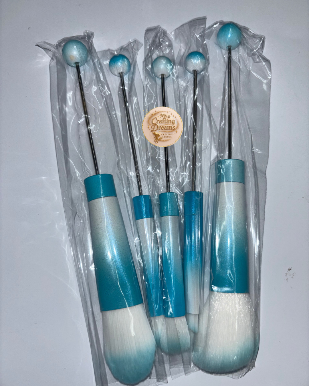 DIY Beadable 5-Piece Makeup Brush Set | Customizable Glam