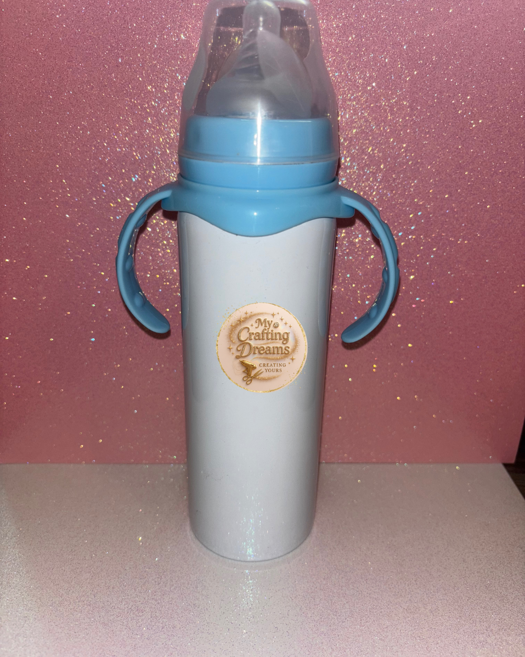 🍼 12 oz Sublimation Baby Bottle – Insulated, Ready to Customize