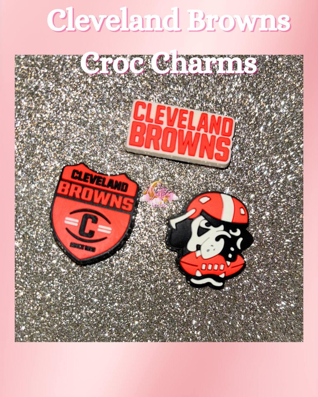 Browns Croc Charms (Check out the mixed packs too)