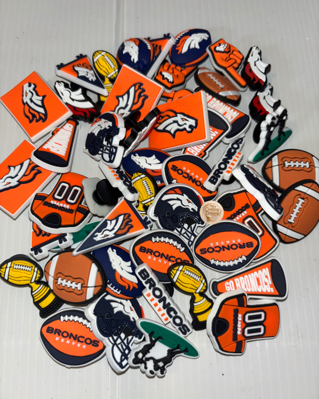 NFL Team Croc Charm Bag Bundle – Set of 10 Team-Themed Packs Croc Charms