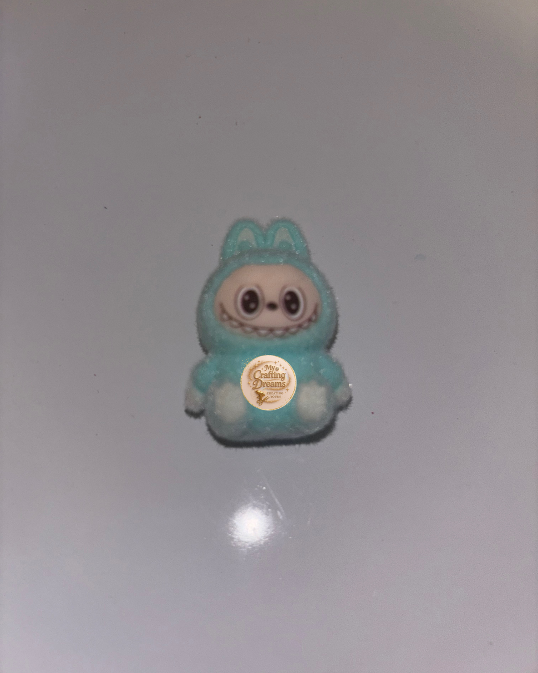 Fuzzy Bunny Topper – Labubu Inspired