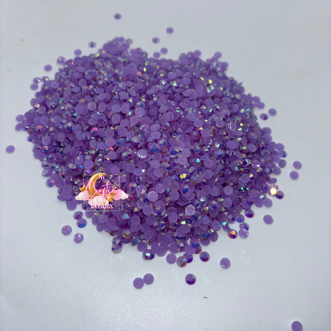 Lavender Twinkle (Lavender Jelly Resin Rhinestones)