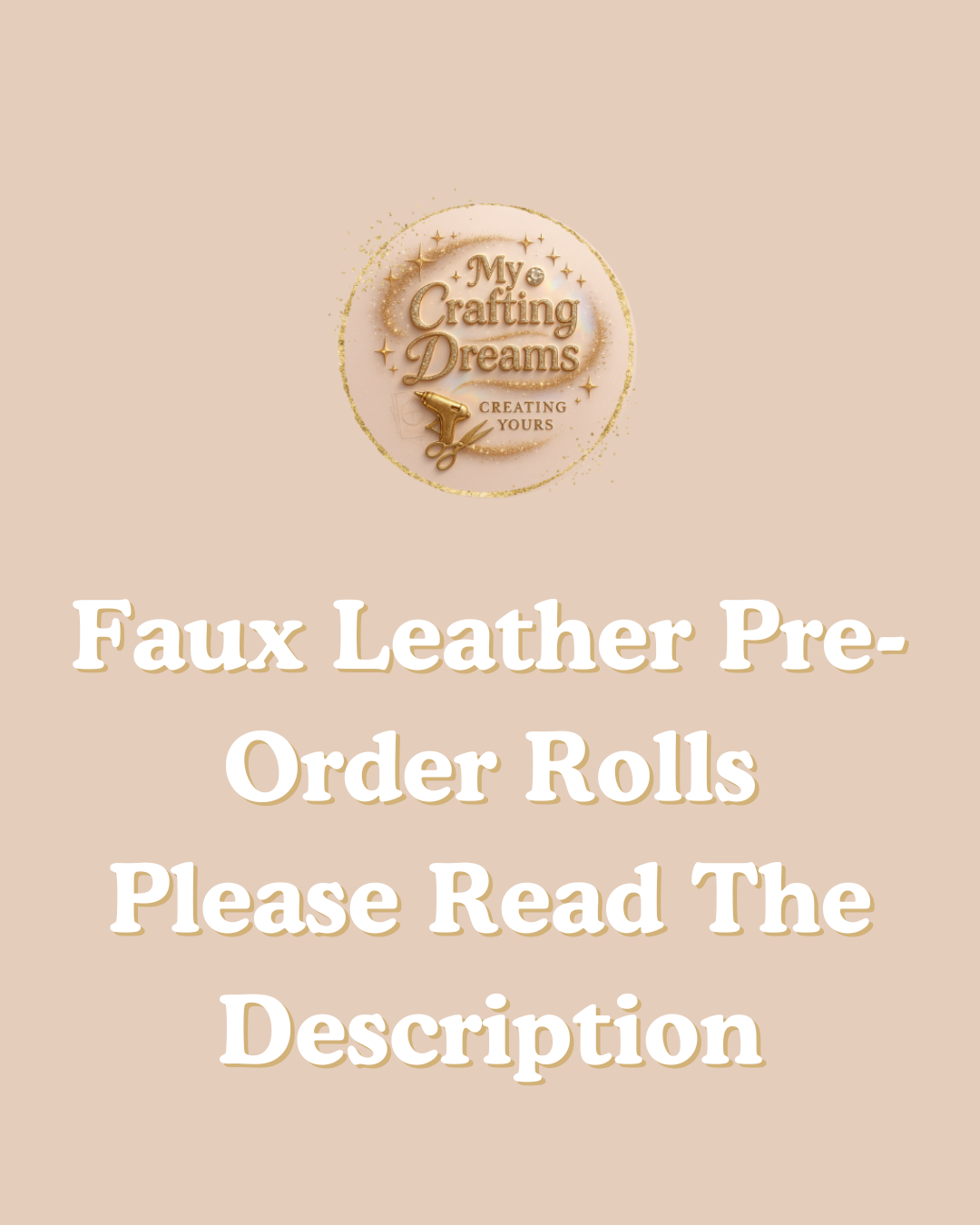 Faux Leather Pre-Order Rolls (READ THE DESCRIPTION BEFORE ORDERING)