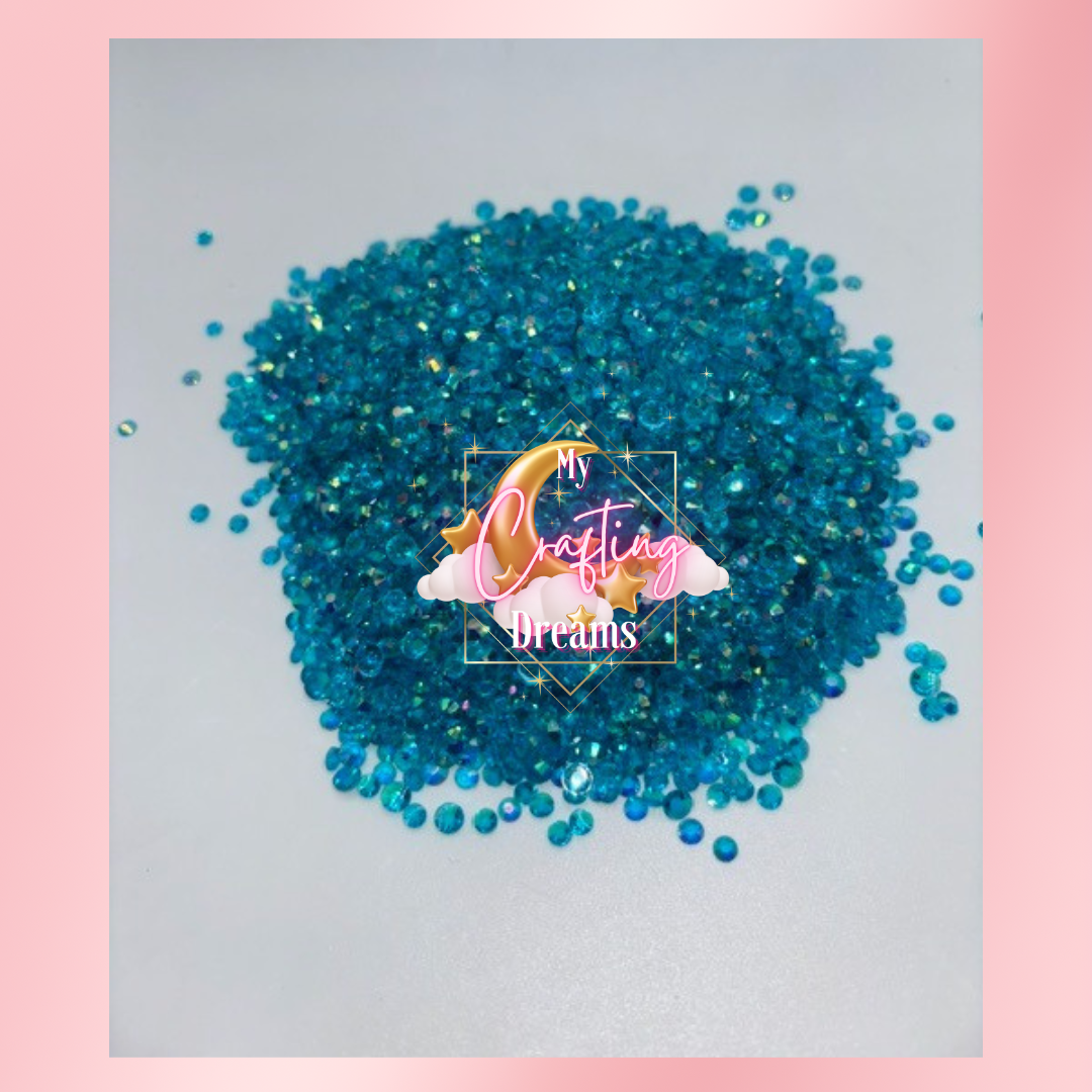 Turquoise Twilight (Turquoise Transparent AB Resin) Rinestones