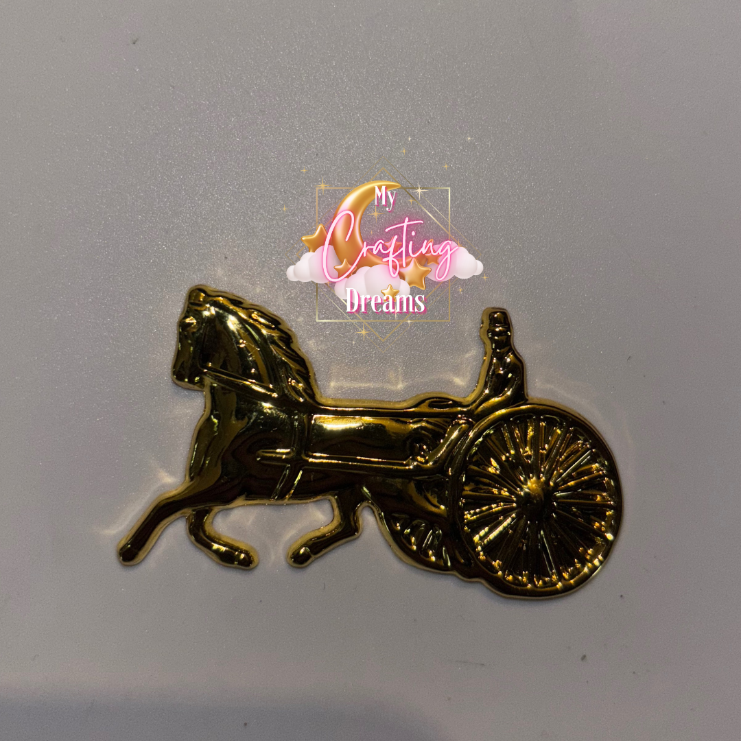 🧡 Hermès-Inspired Metal Charms (Flatback)