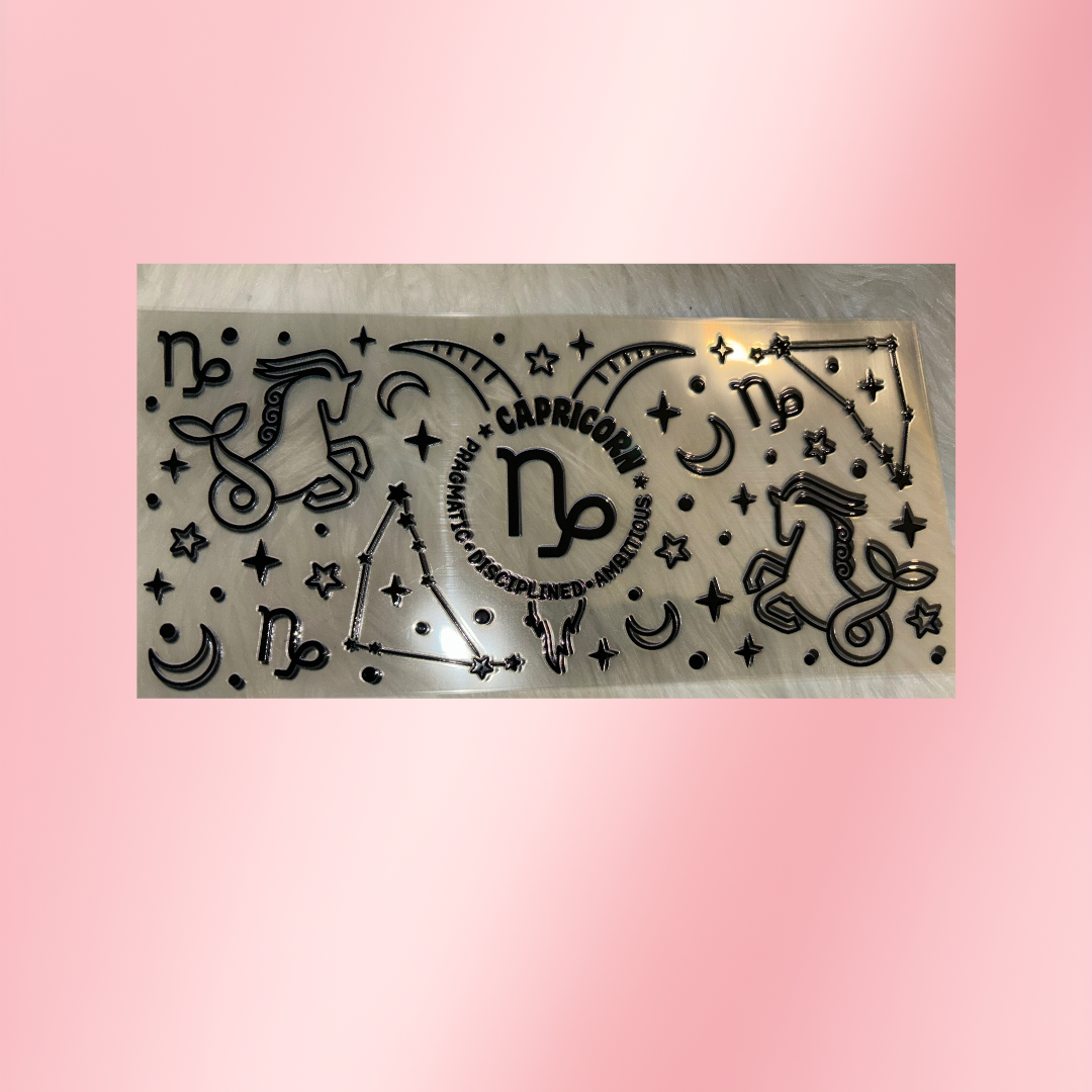 Zodiac UV DTF Cup Wraps