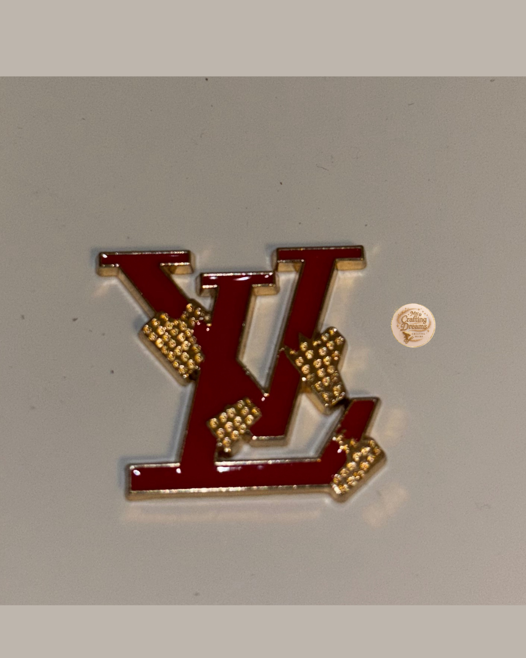 LV Inspired Metal Charms