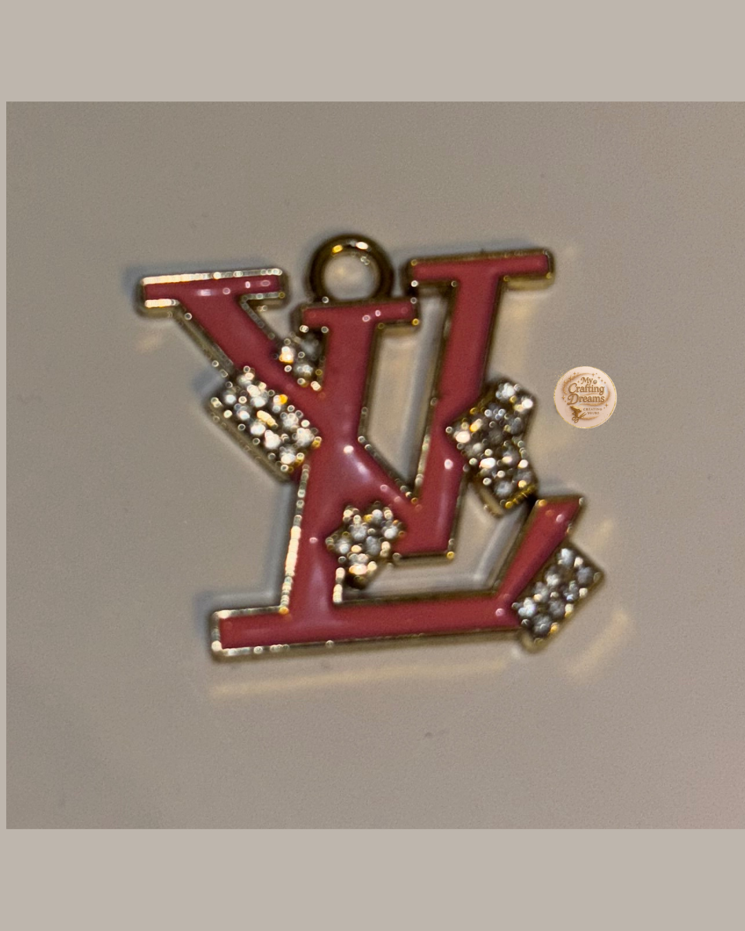 LV Inspired Metal Charms