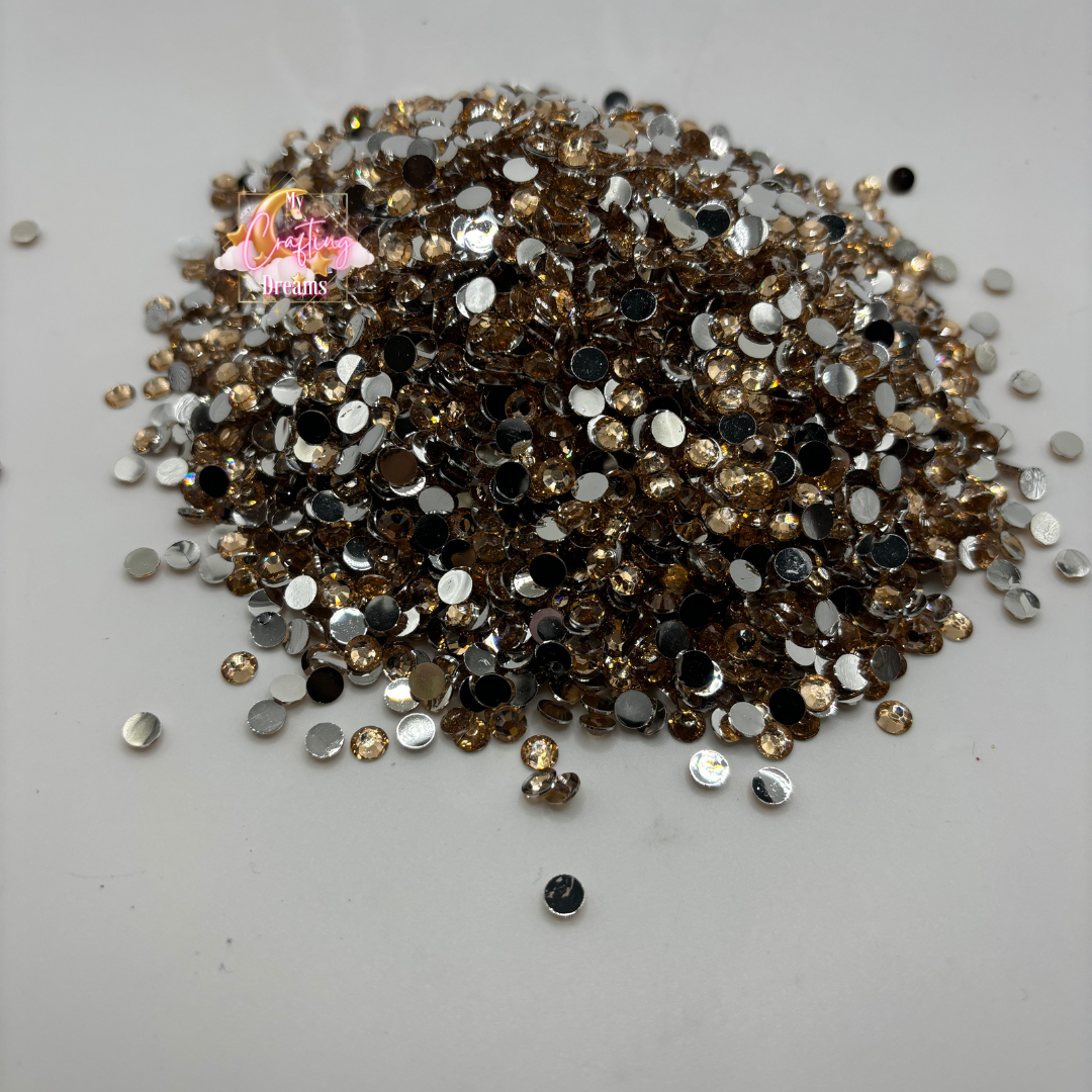 Golden Toast (Champagne Resin Rhinestones)