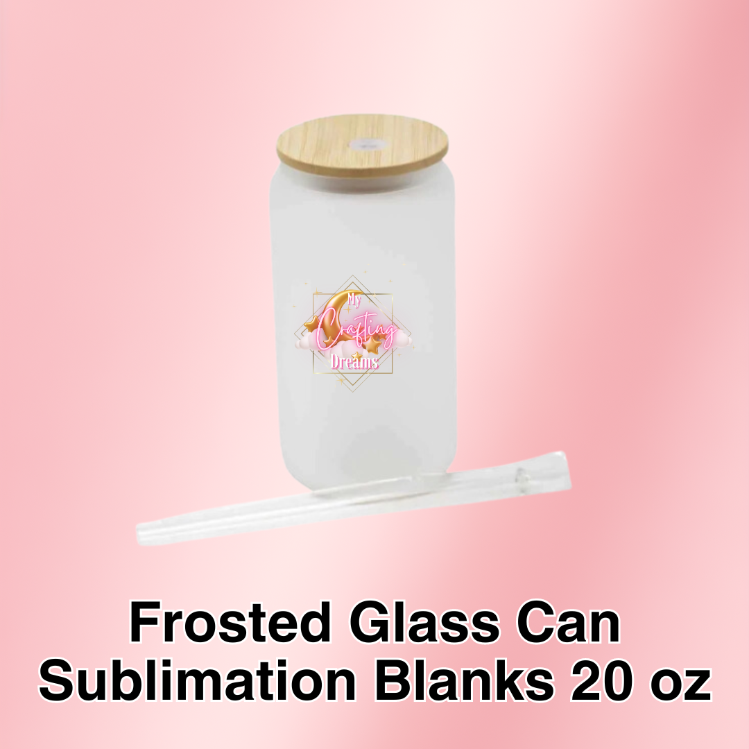 Frosted Sublimation Glass Can