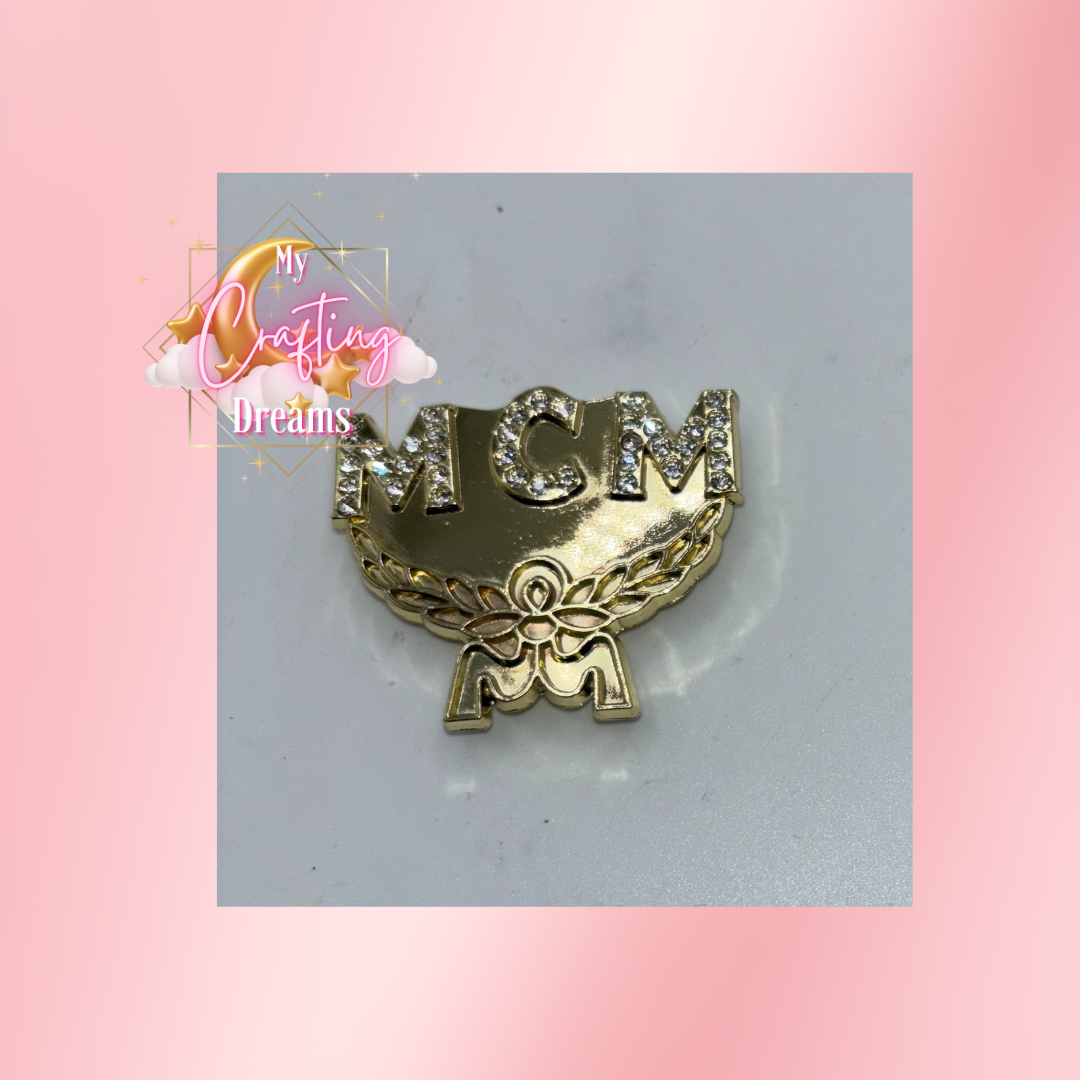 ✨ MCM Designer-Inspired Metal Charms (Flatback)