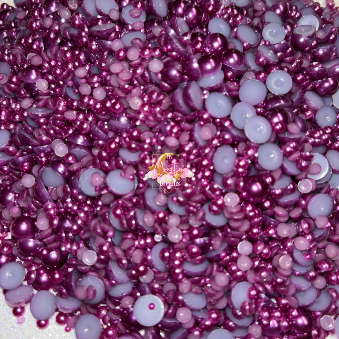 Pearled in Purple (Flatback Pearls Purple)