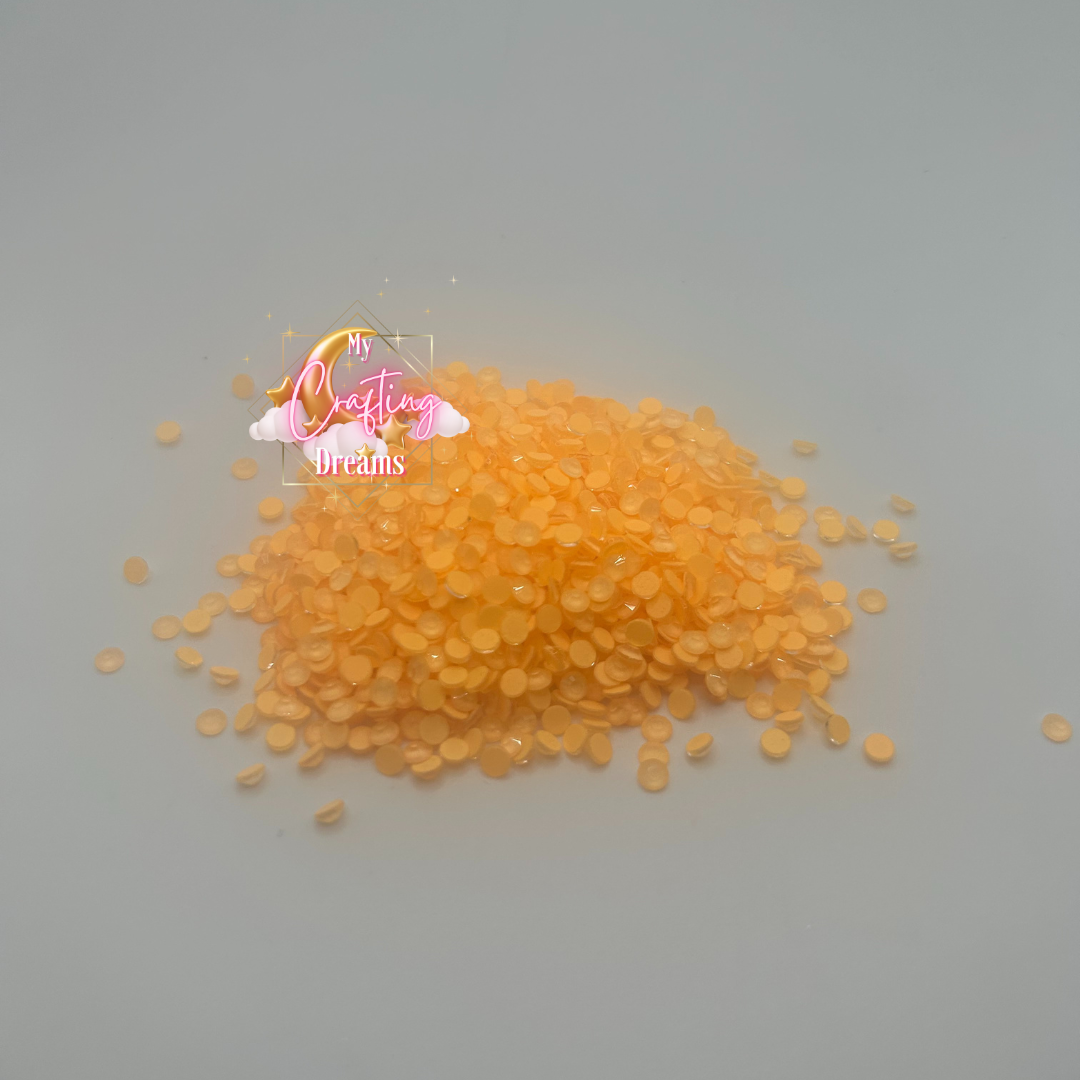 Orange Creamsicle (Orange Neon Macaron Glass Rhinestones)