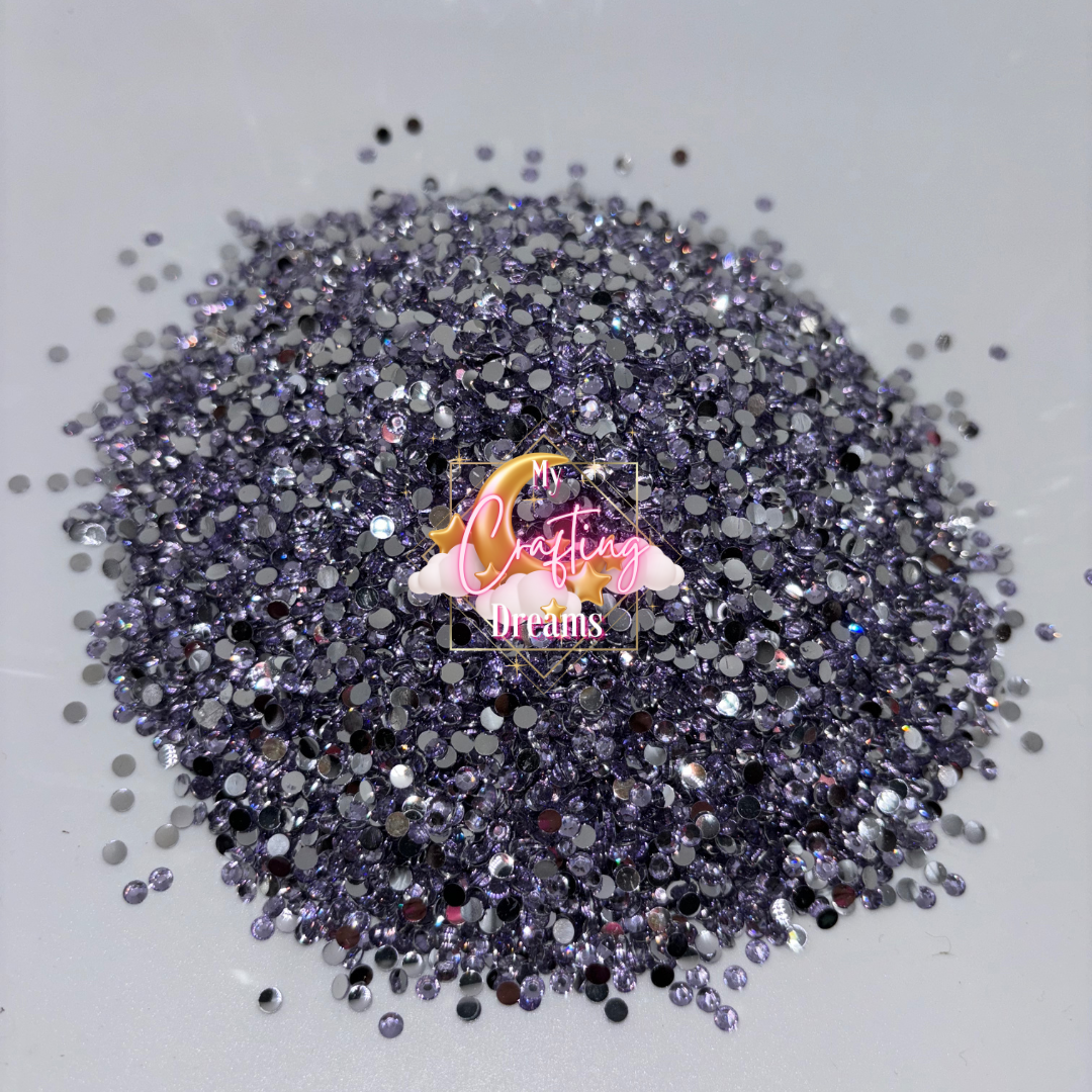 Lavender Enchantment (Light Purple Resin Rhinestones)