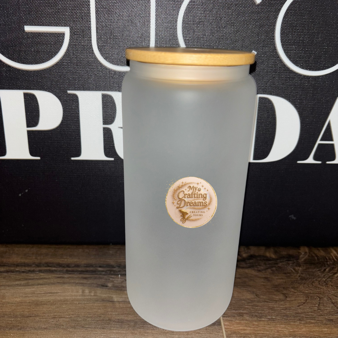 Frosted Sublimation Glass Can