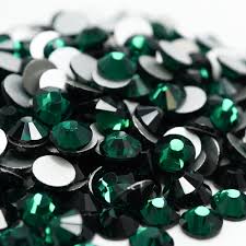 Gem State of Mind (Emerald Green Glass Rhinestones)