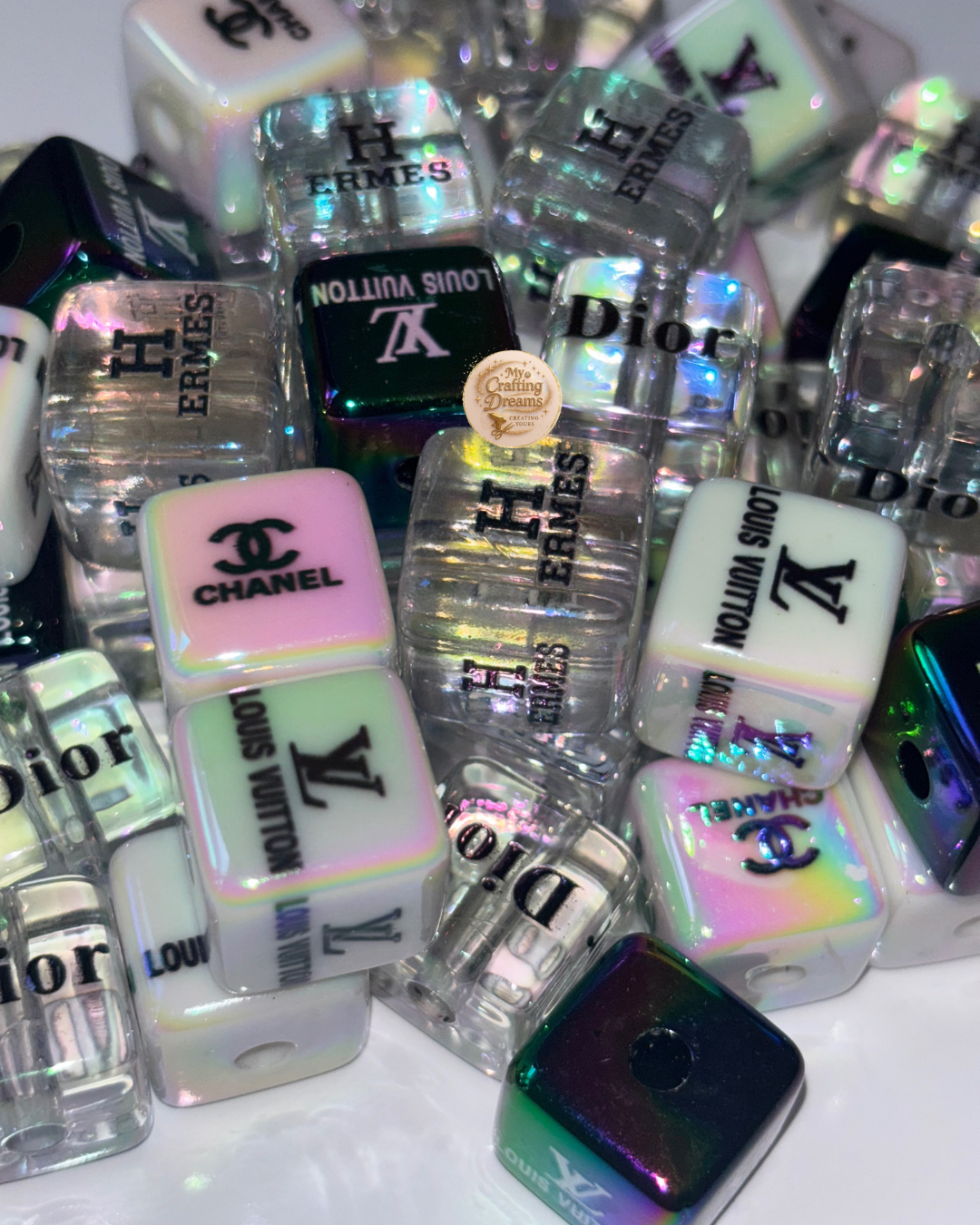 Designer Inspired Acrylic Beads