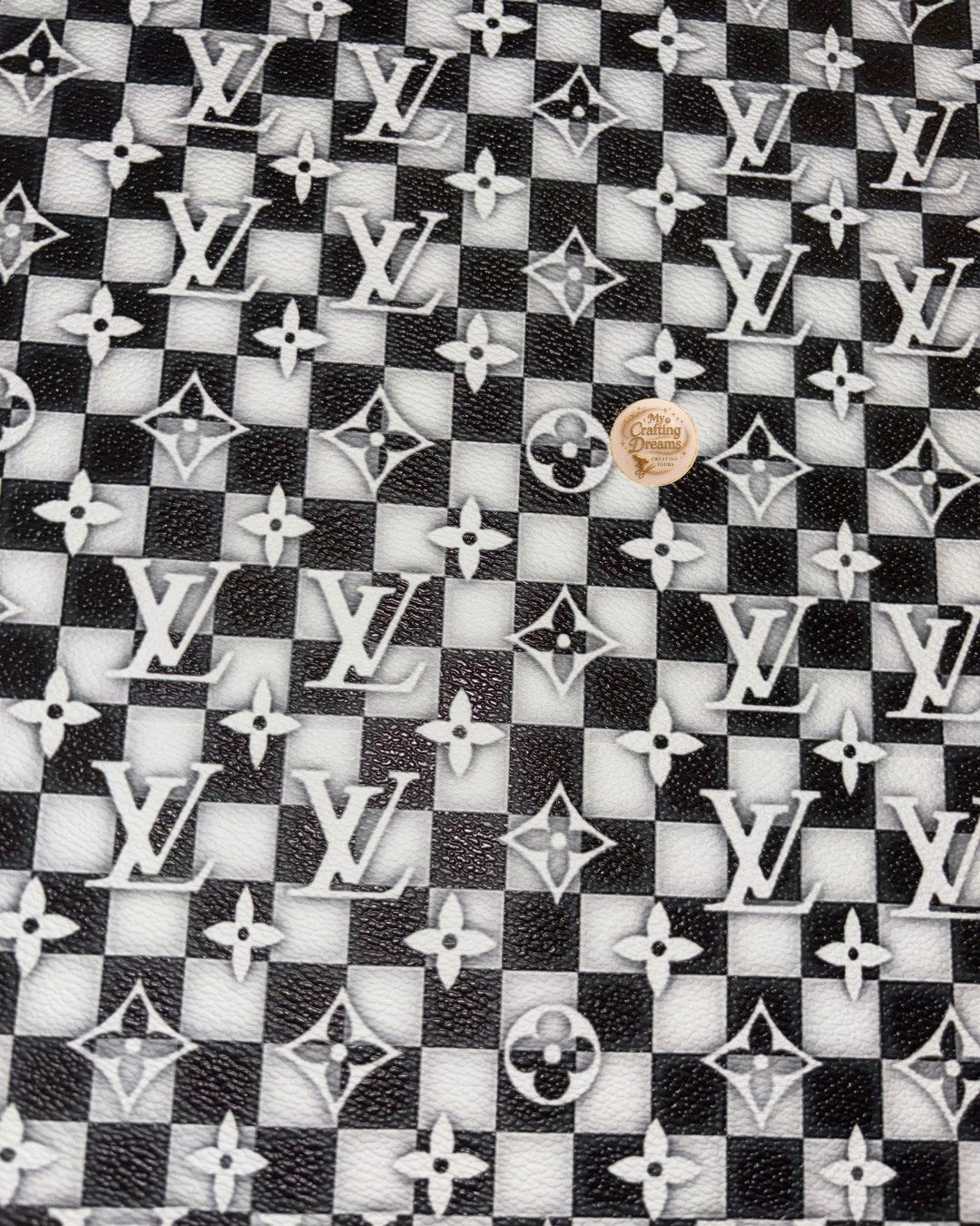 LV Inspired Faux Leather Sheets