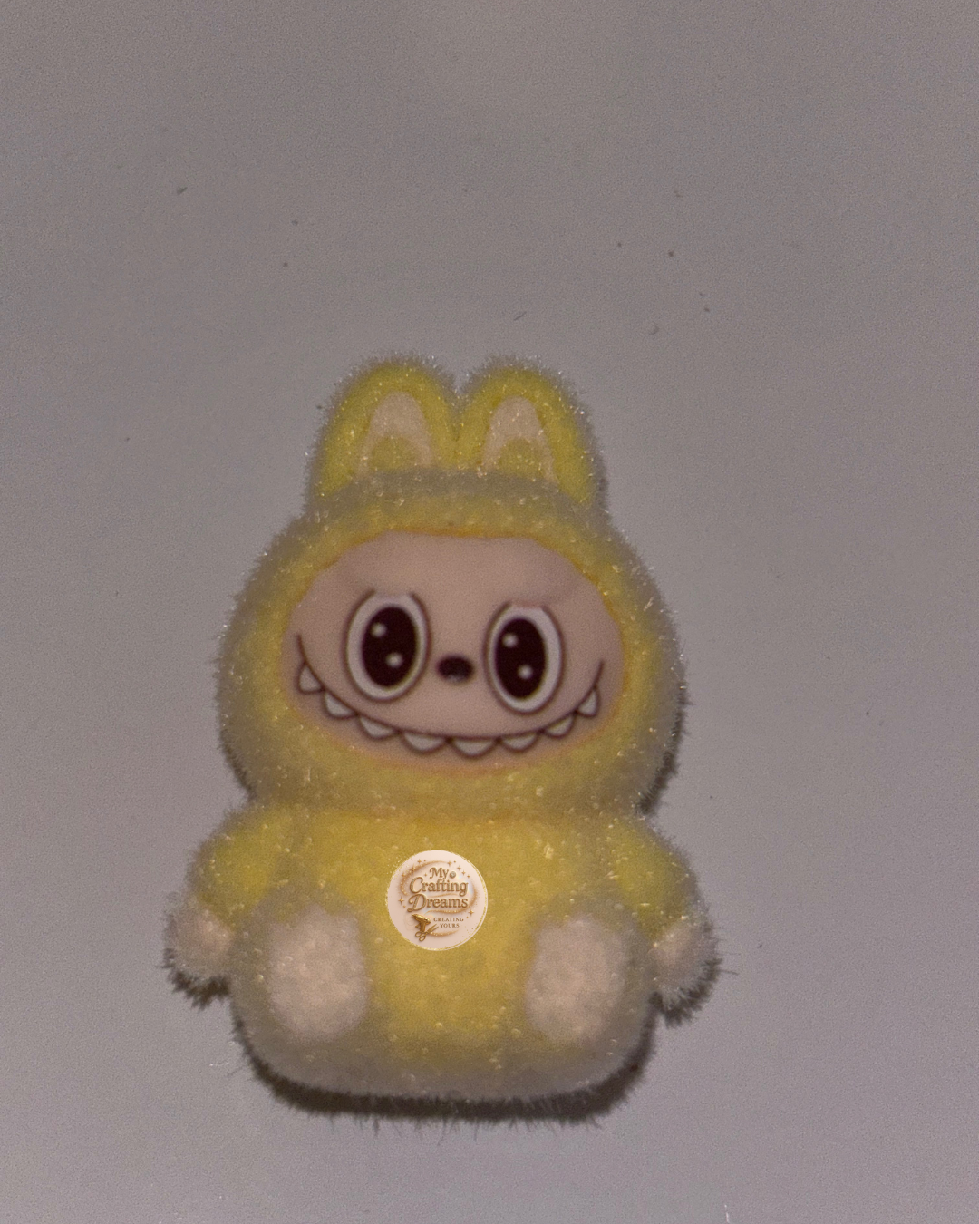 Fuzzy Bunny Topper – Labubu Inspired