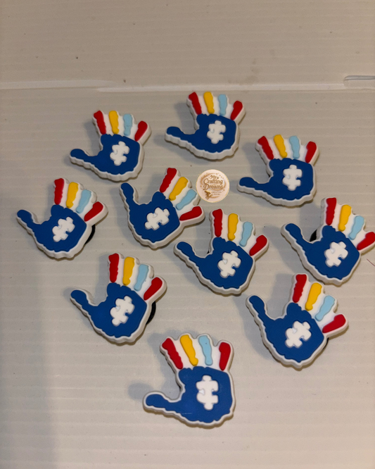 Autism Awareness Croc Charms – Celebrate Uniqueness, One Step at a Time
