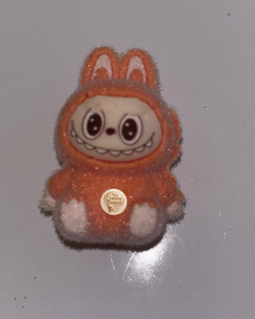 Fuzzy Bunny Topper – Labubu Inspired