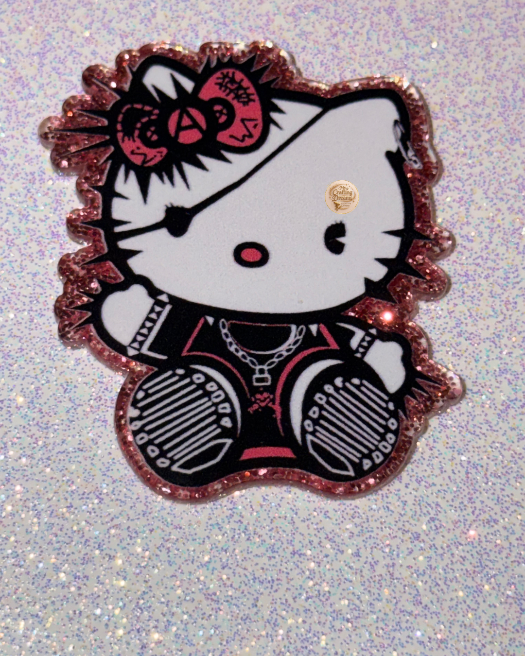 Character-Themed Glitter Acrylics