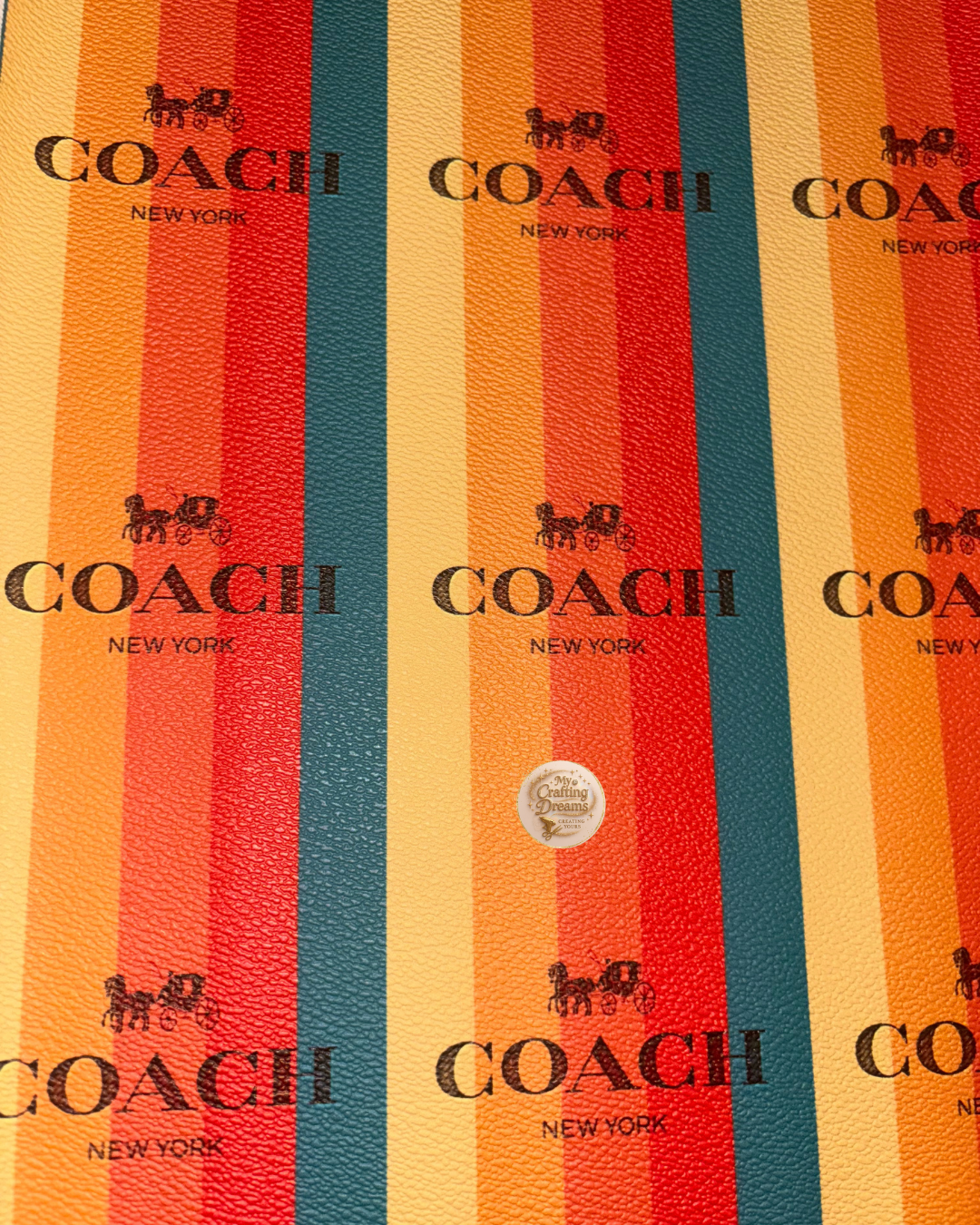 Coach Inspired Faux Leather Sheets