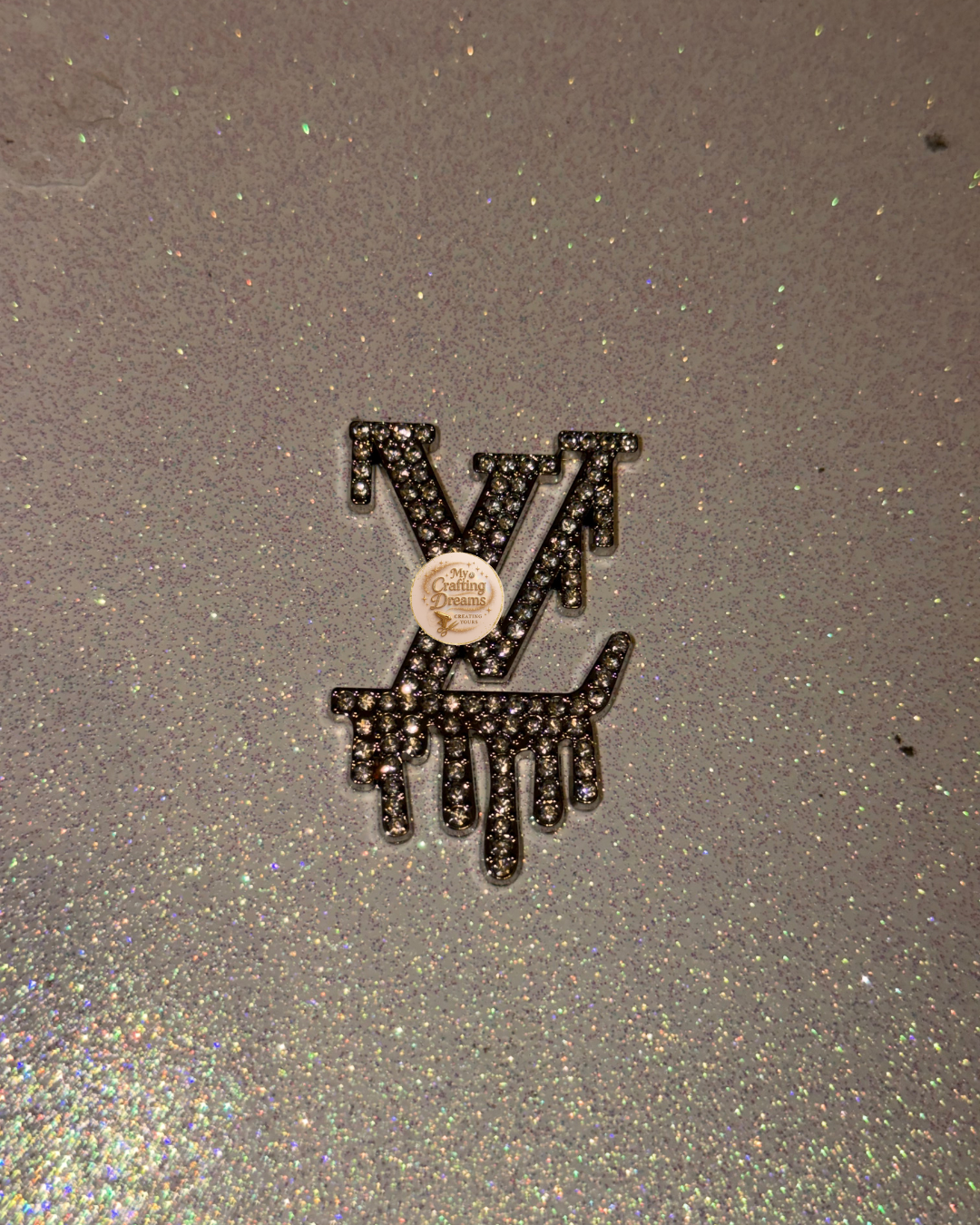 🤎 LV-Inspired Metal Charms (Flatback)