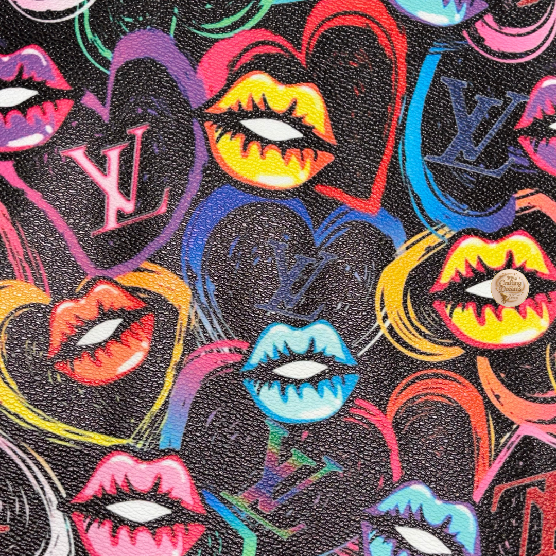 LV Inspired Faux Leather Sheets