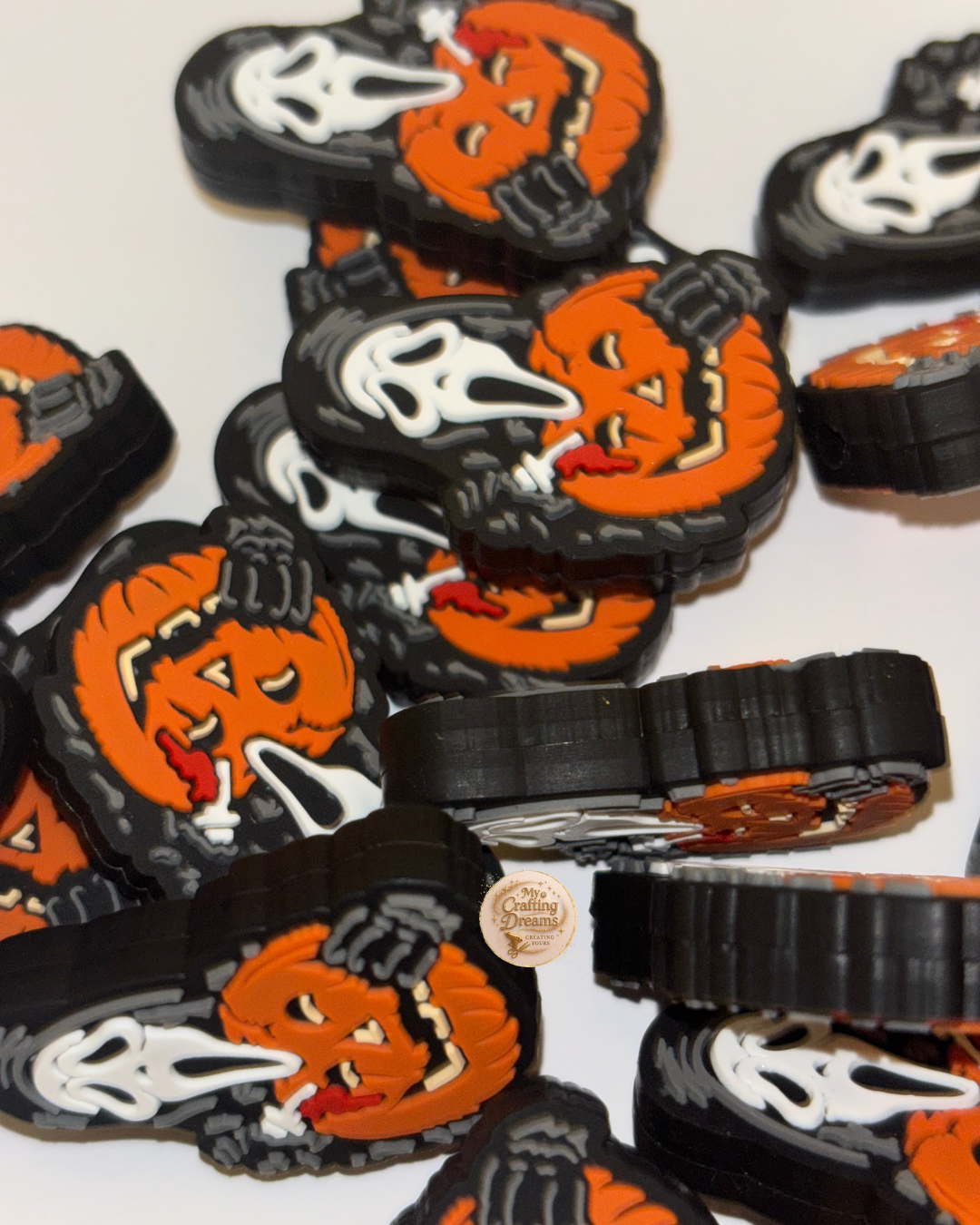 Horror-Themed Rubber Focal Beads – For the Spooky, Crafty & Slightly Unhinged