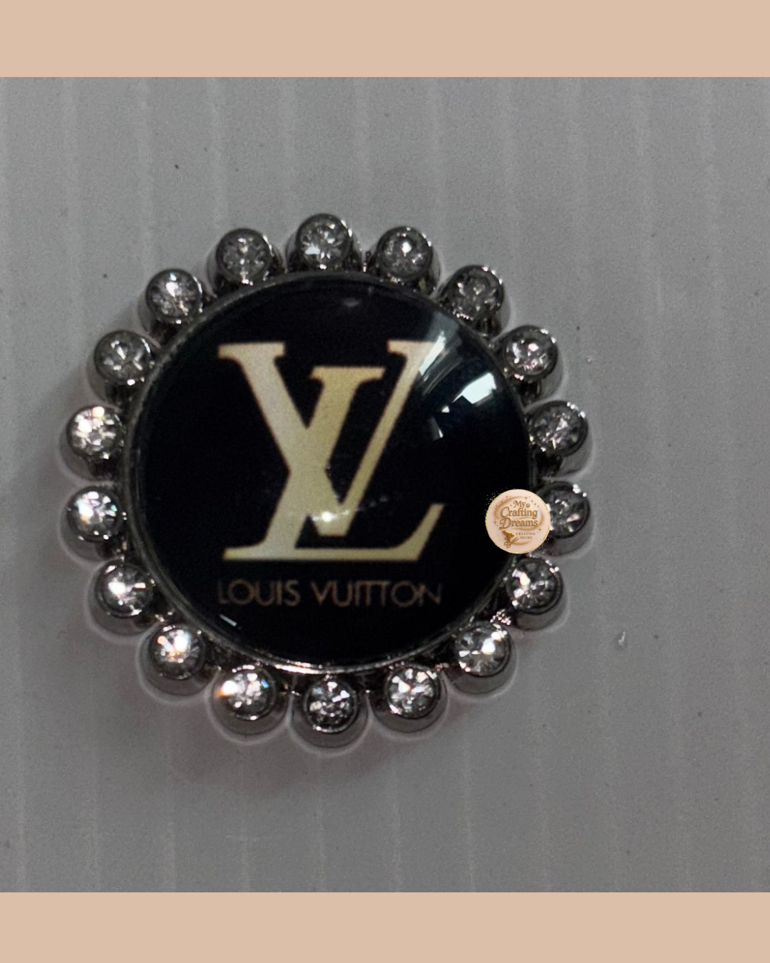 LV Inspired Metal Charms