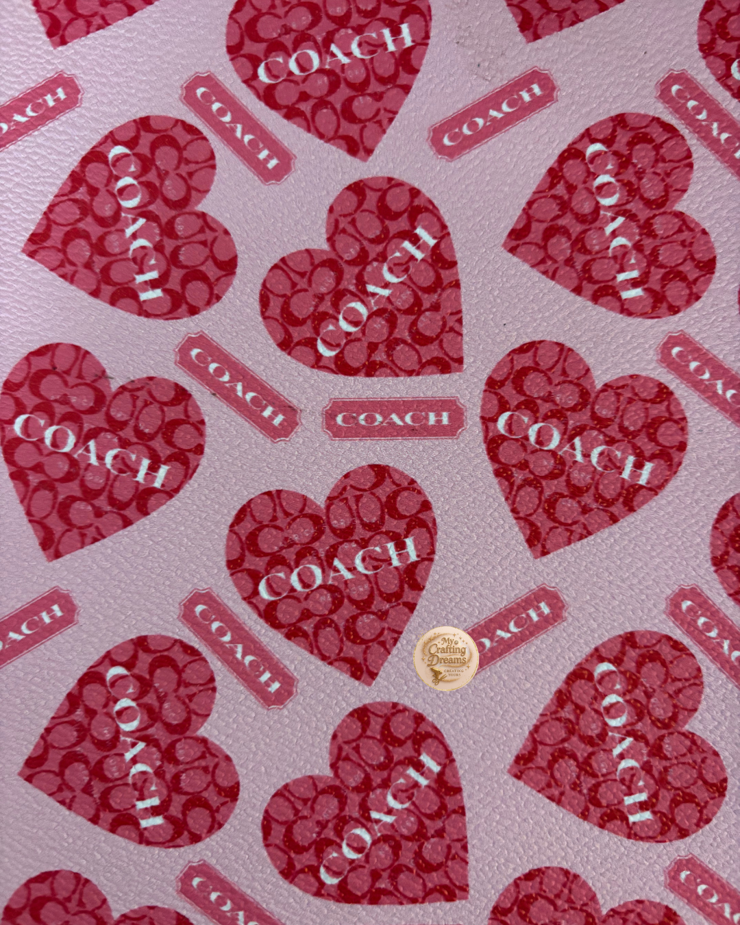 Coach Inspired Faux Leather Sheets