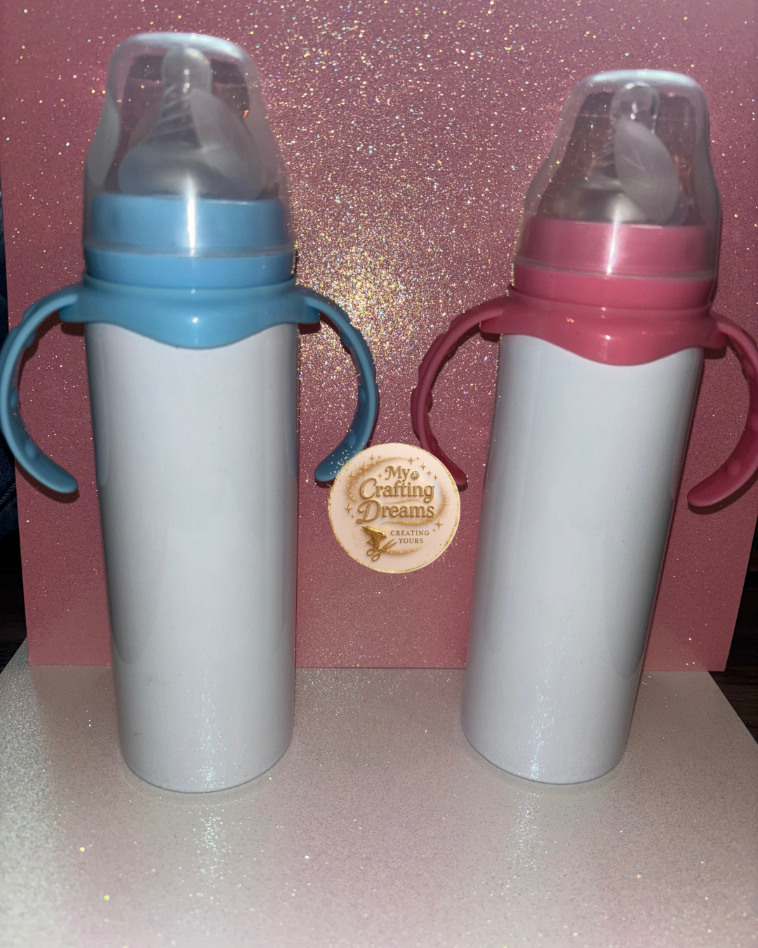 🍼 12 oz Sublimation Baby Bottle – Insulated, Ready to Customize