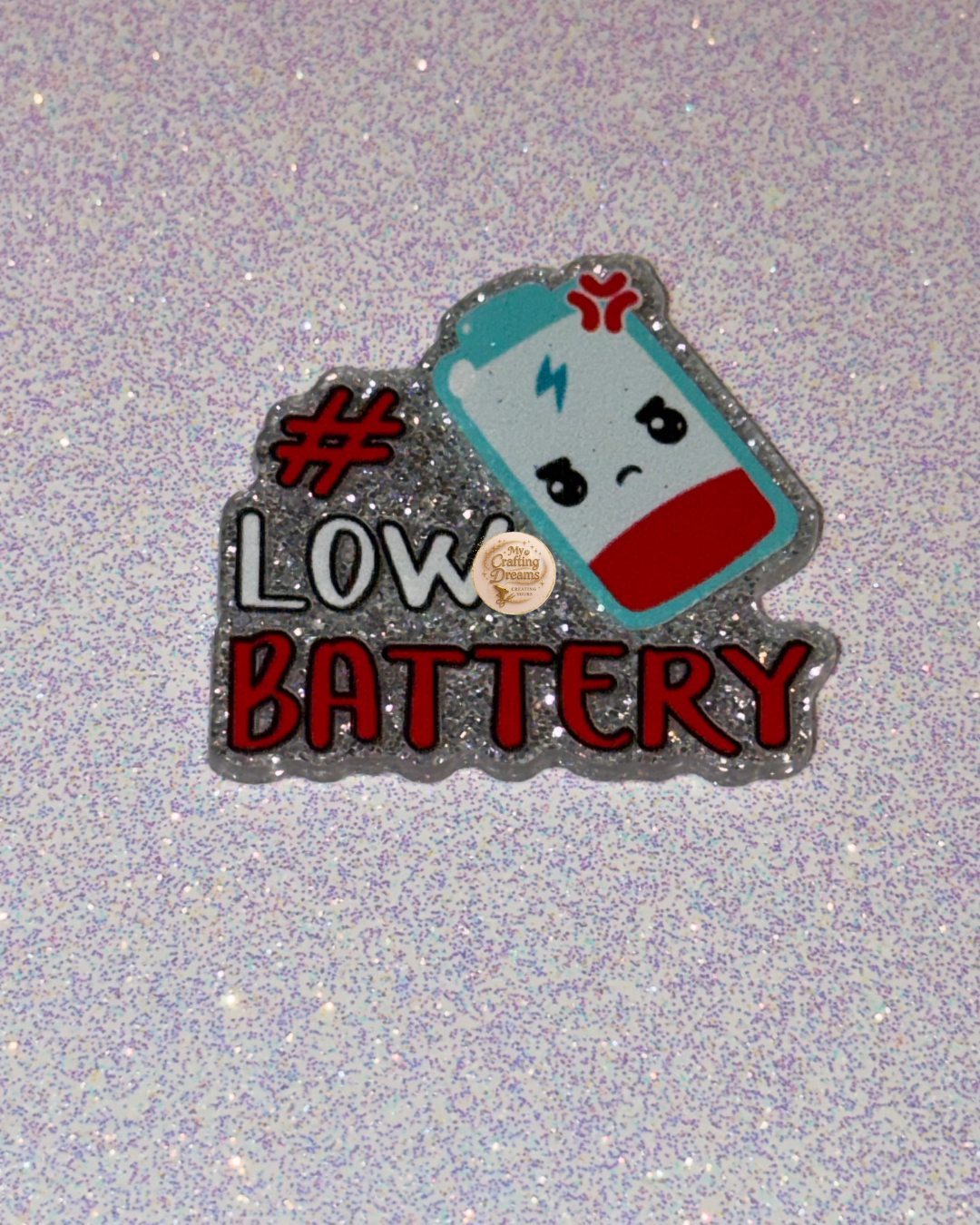 Medical-Themed Glitter Acrylics