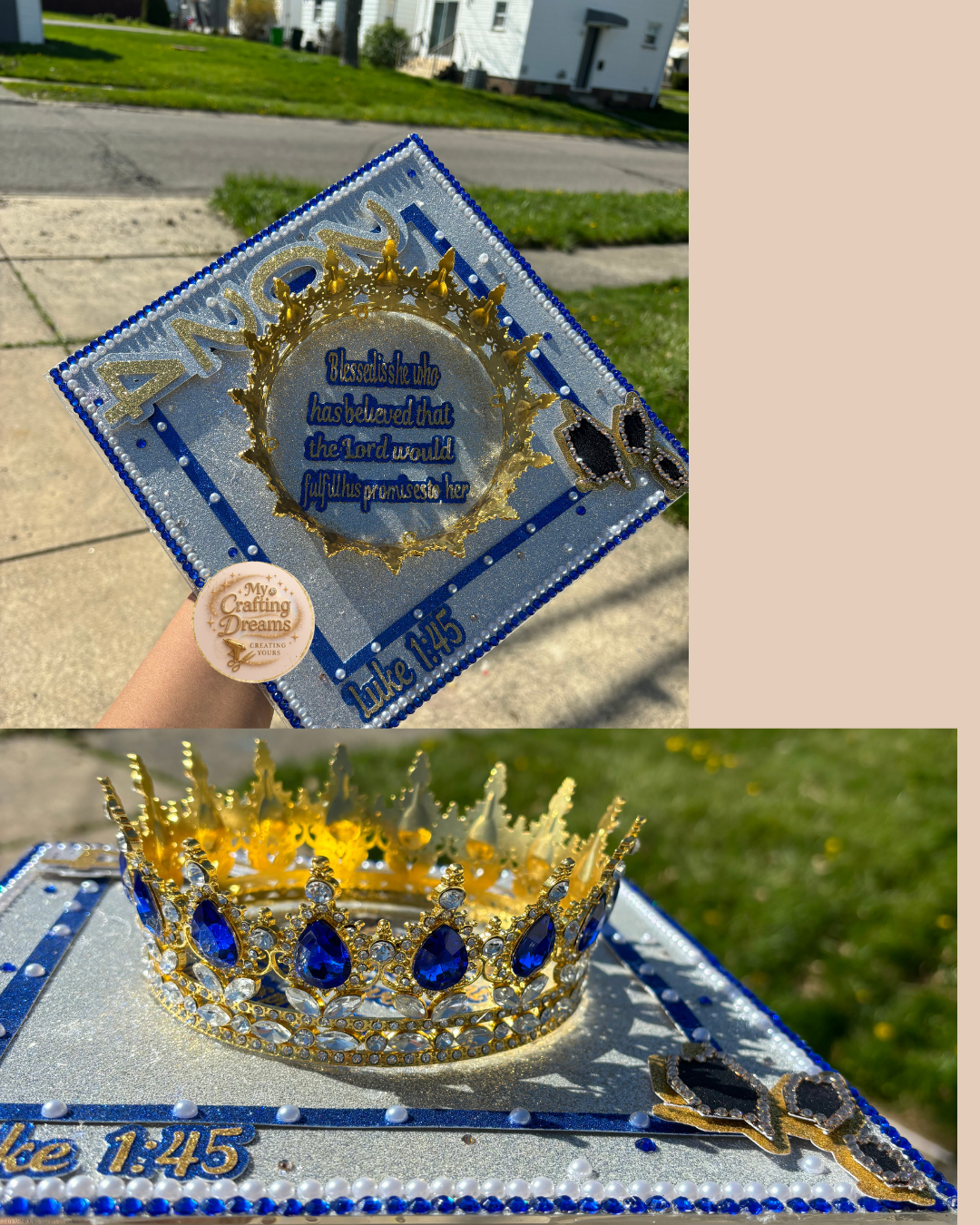 Custom Graduation Cap Topper **PLEASE READ THE DESCRIPTION**