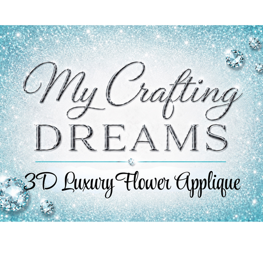✨ 3D Luxury Bling Flower Appliqué (Patches - Sew On) ✨