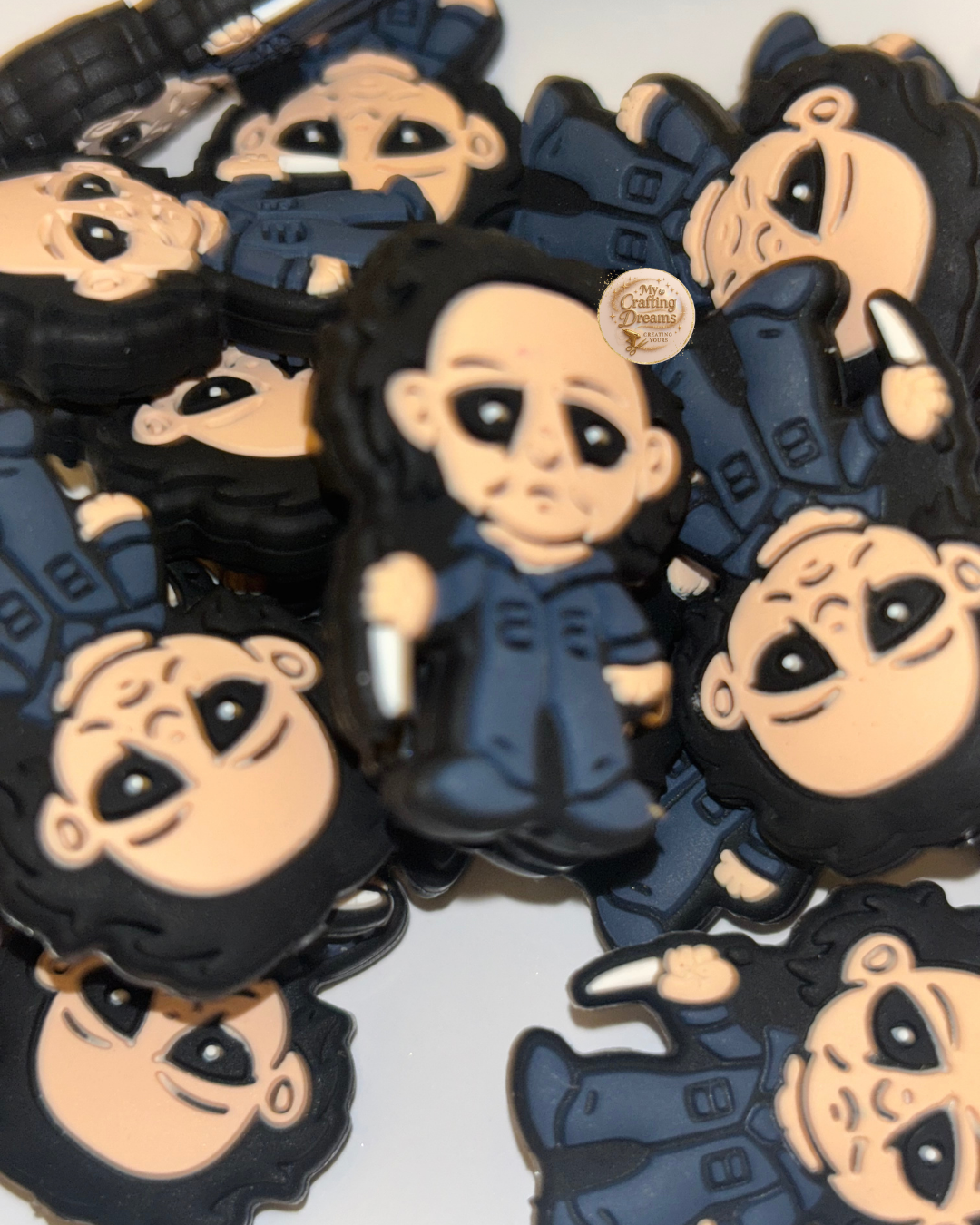 Horror-Themed Rubber Focal Beads – For the Spooky, Crafty & Slightly Unhinged