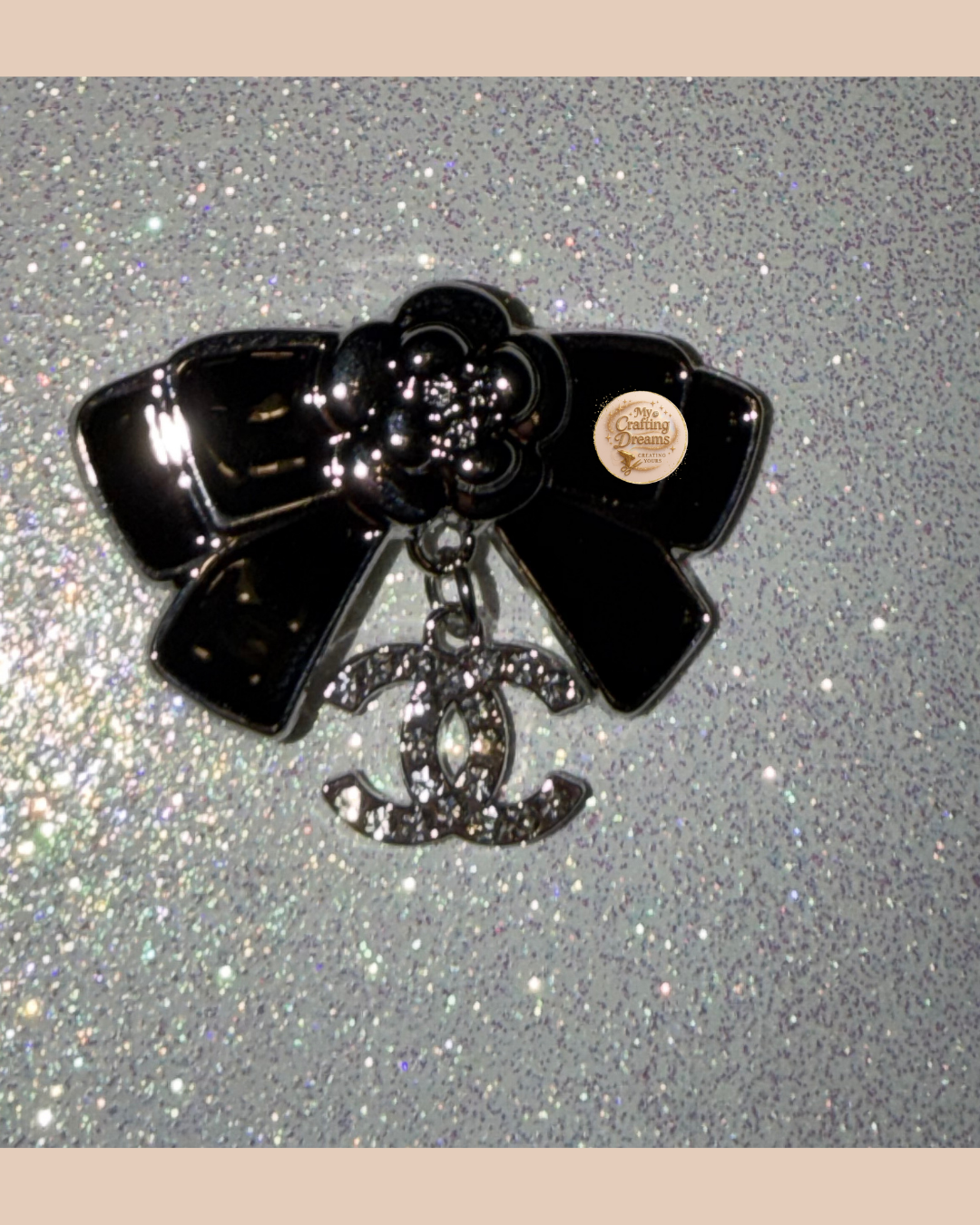 🖤 Chanel-Inspired Metal Charms (Flatback)