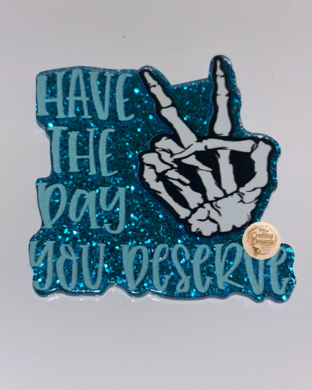 Medical-Themed Glitter Acrylics