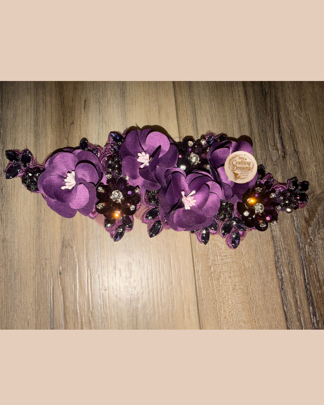 ✨ 3D Luxury Bling Flower Appliqué (Patches - Sew On) ✨