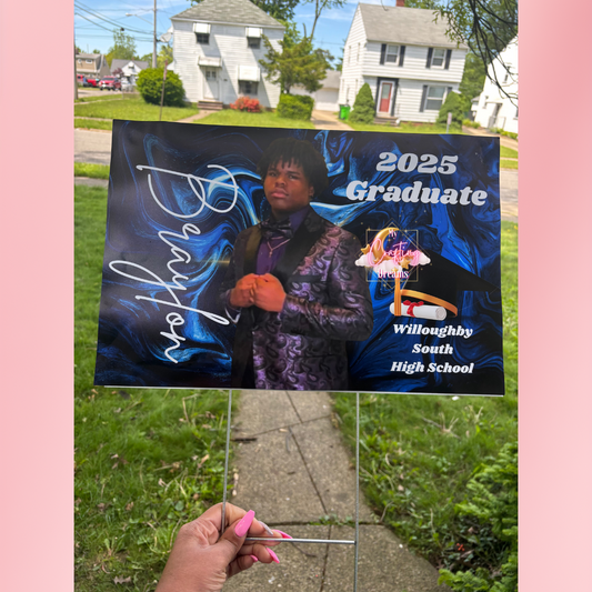 Custom Yard Signs – 18" x 12" | Double-Sided with Stakes Included