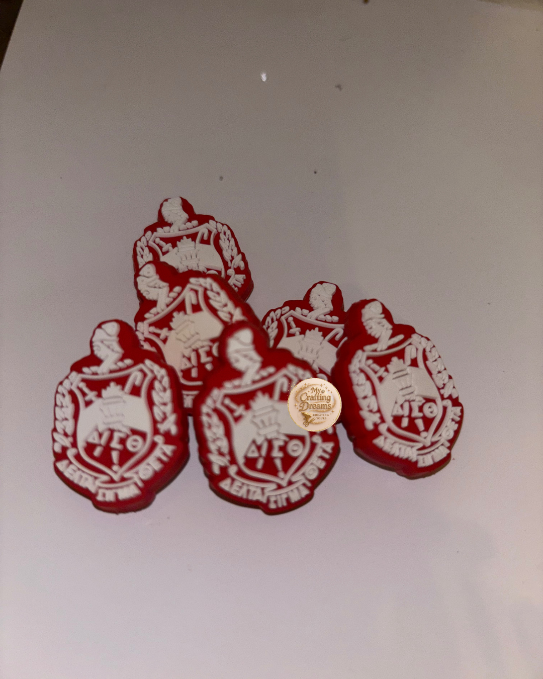 Rubber Sorority-Inspired Focal Beads – Soft, Stylish, & Sisterhood Approved