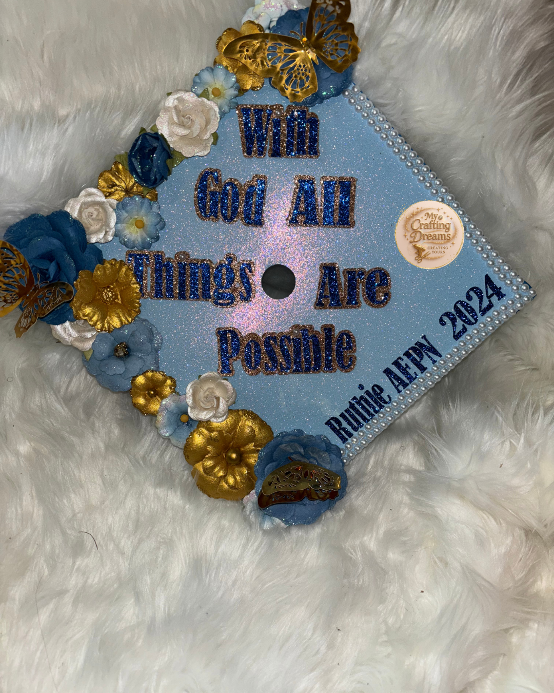Custom Graduation Cap Topper **PLEASE READ THE DESCRIPTION**