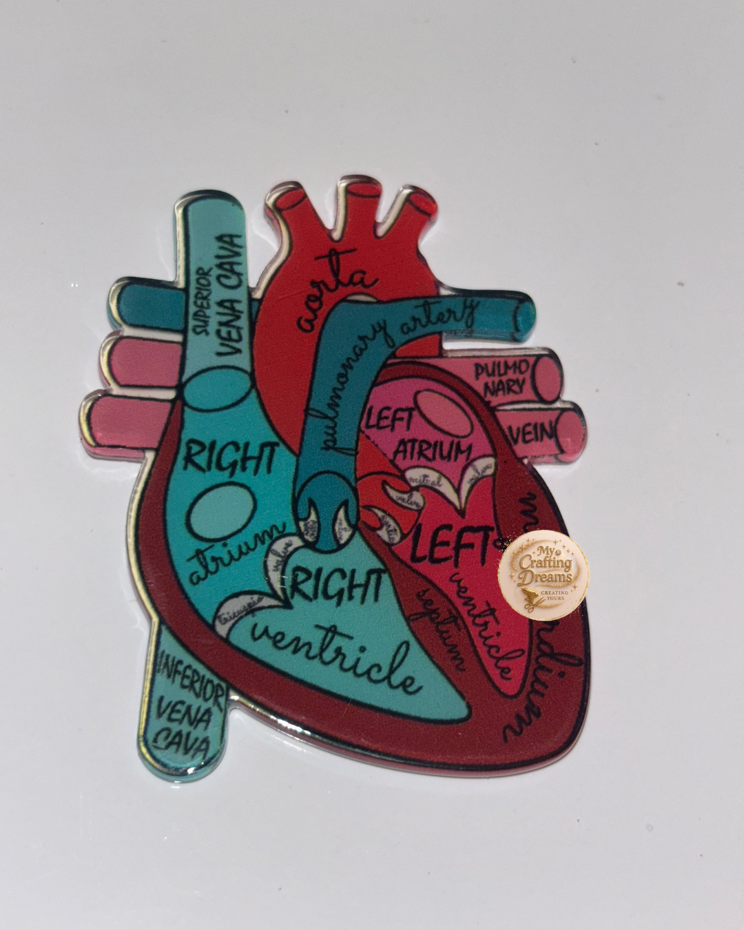 Medical-Themed Glitter Acrylics