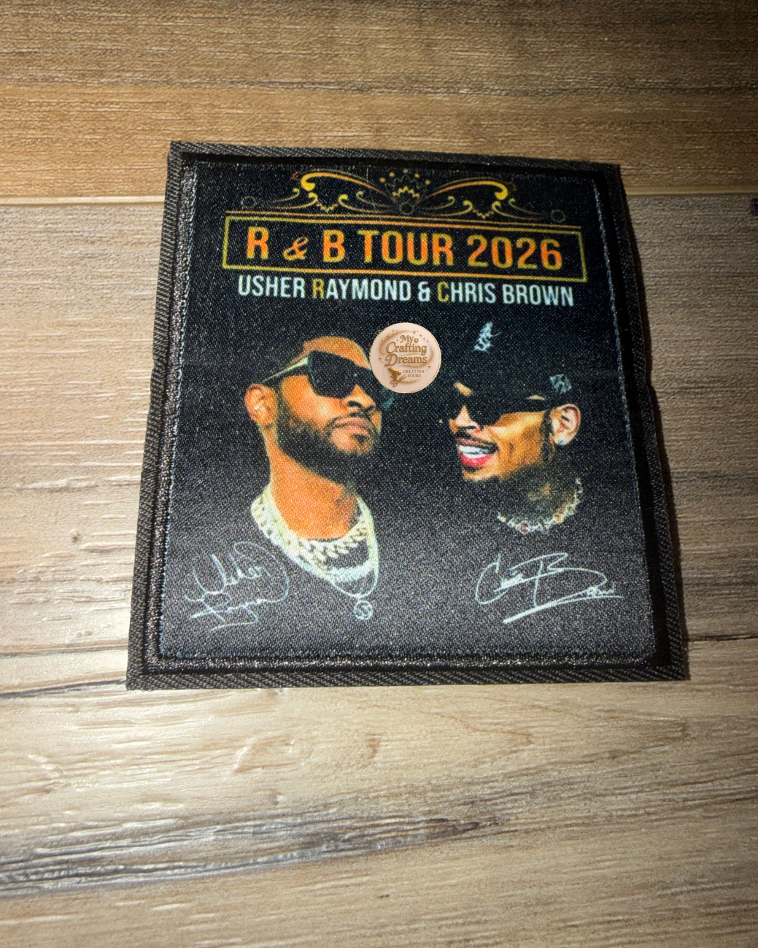 R & B Usher & Chris Brown Tour Patches