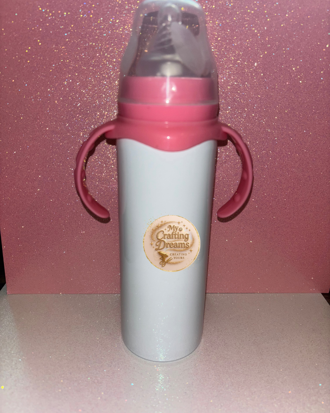 🍼 12 oz Sublimation Baby Bottle – Insulated, Ready to Customize